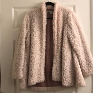 Light pink fuzzy jacket
